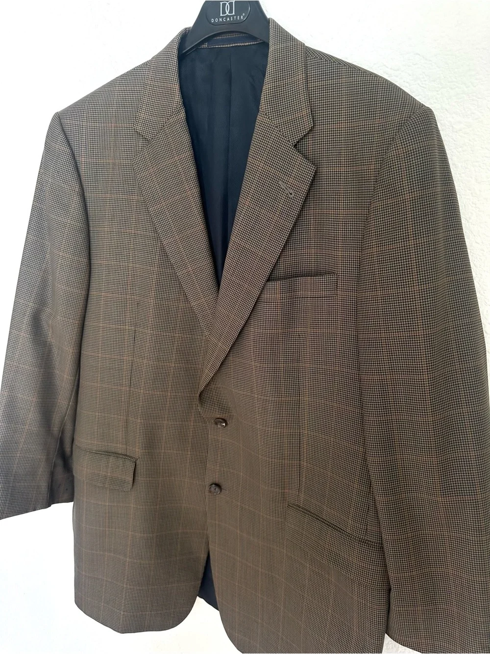Burberry London‎ Men's Kensington Wool Sport Coat Blazer Brown Tan Size 44L